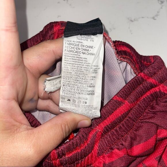 Nike Skateboarding Burgundy/Red‎ Geometric Athletic Shorts - Kids M (10-12) - Picture 6 of 6